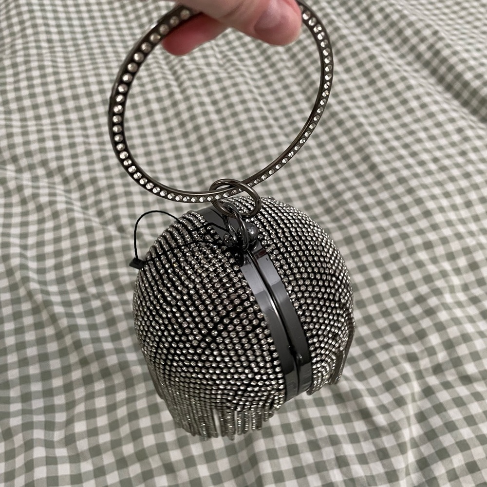 Disco Ball purse with Rhinestone beading